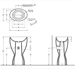 Раковина напольная Migliore LAVABI TONDA 32082 белая купить в интернет-магазине Sanbest