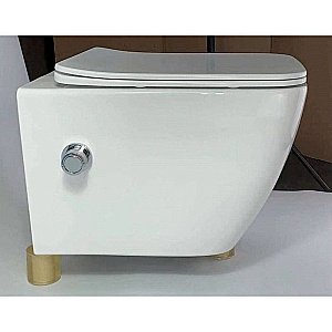 Унитаз подвесной Esbano LEON WB ESWBLEONW безободковый, с крышкой микролифт, белый купить в интернет-магазине Sanbest