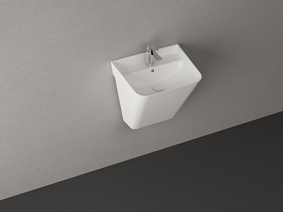 Раковина ISVEA Sott'Aqua 50 10SQ37002SV белая купить в интернет-магазине Sanbest