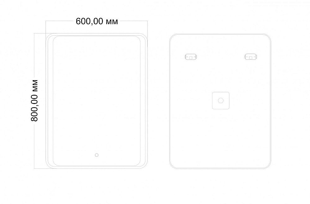 Зеркало Art&Max ELEGANT AM-Ele-600-800-DS-F в ванную от интернет-магазине сантехники Sanbest