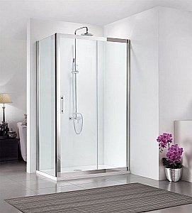 Душевой уголок Bravat STREAM BS120.3103S 80х120 стекло прозрачное/профиль хром купить в интернет-магазине Sanbest