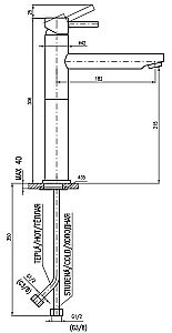 Смеситель для раковины RAV-Slezak SEINA SE930.5 хром купить в интернет-магазине сантехники Sanbest