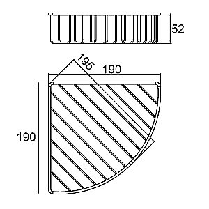 Полка Milardo 105WC00M44 хром купить в интернет-магазине сантехники Sanbest