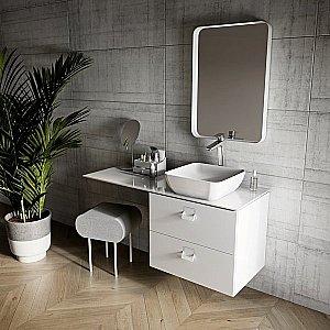 Зеркало с подсветкой Ravak Strip X000001566 60 белое в ванную от интернет-магазине сантехники Sanbest