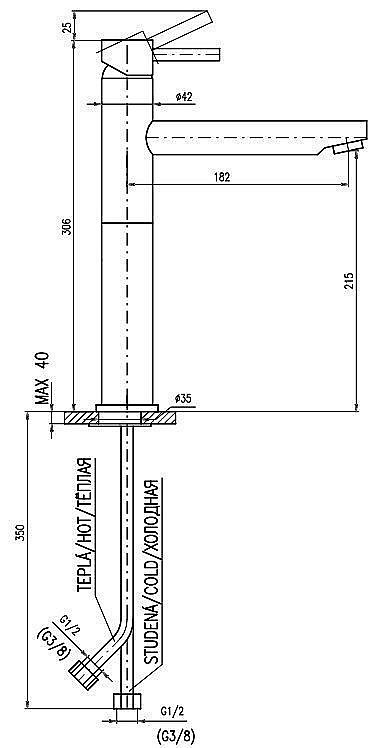 Смеситель для раковины RAV-Slezak SEINA SE930.5 хром купить в интернет-магазине сантехники Sanbest