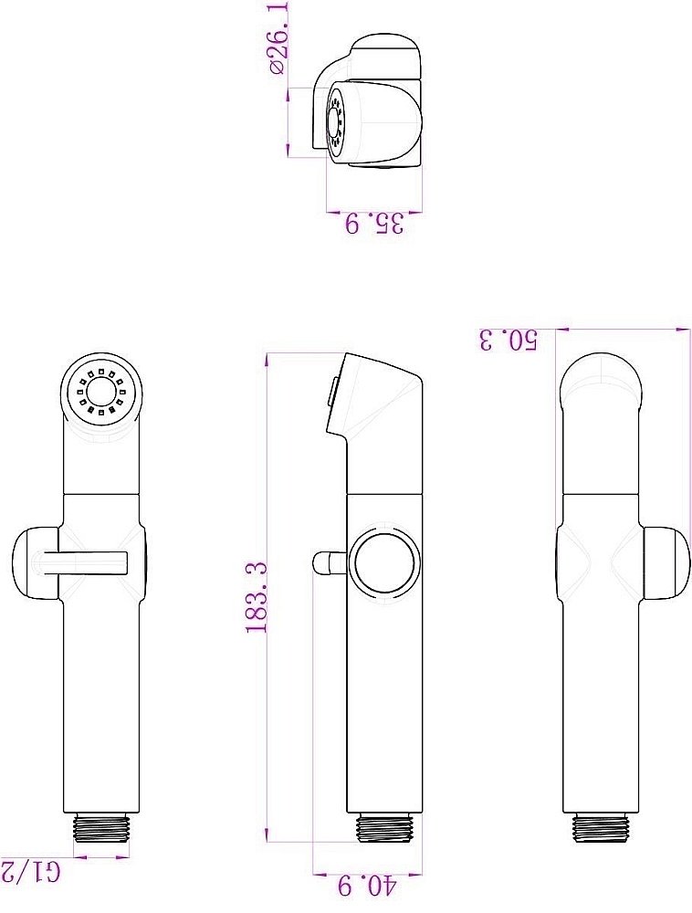 Гигиенический душ Lemark LM8075C купить в интернет-магазине сантехники Sanbest