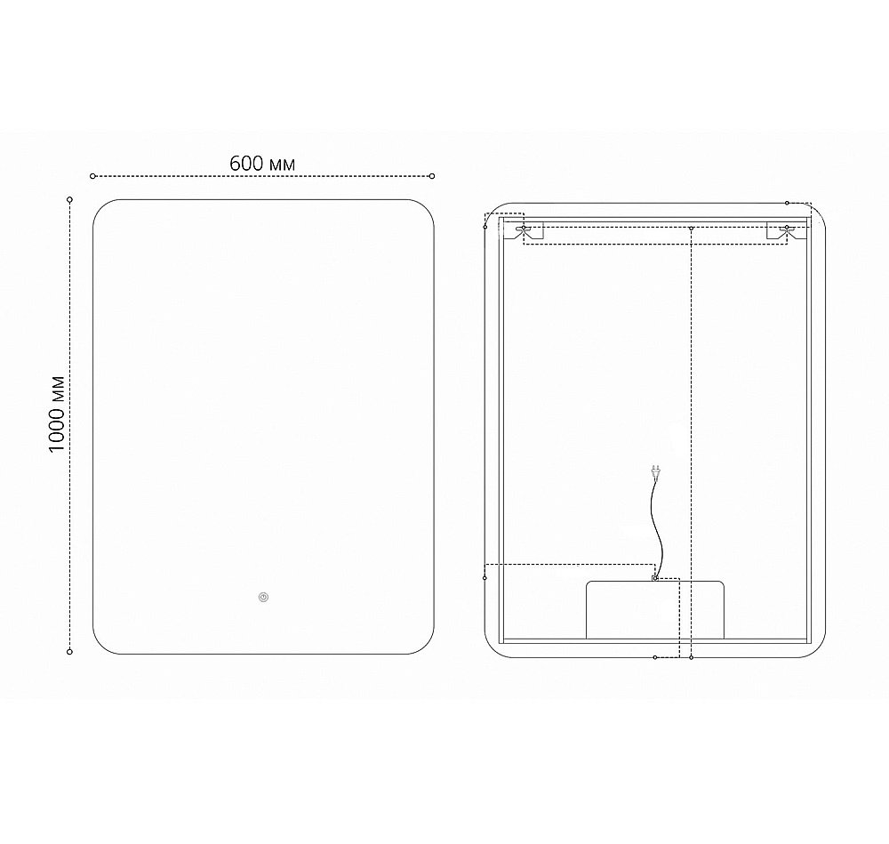 Зеркало Grossman ELEGANS-промо 60 в ванную от интернет-магазине сантехники Sanbest