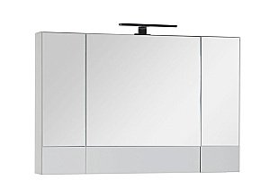 Зеркальный шкаф Aquanet Верона 100 белый купить в интернет-магазине сантехники Sanbest