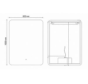 Зеркало Grossman ELEGANS-промо 60 в ванную от интернет-магазине сантехники Sanbest