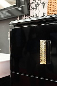 Шкаф BelBagno Prado 1100 черный глянцевый для ванной в интернет-магазине сантехники Sanbest