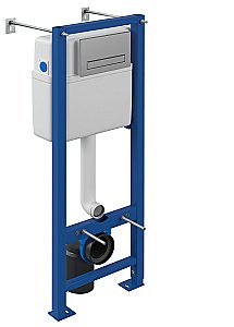 Инсталляция для унитаза Cersanit VECTOR 40 с кнопкой BLICK хром матовый купить в интернет-магазине сантехники Sanbest