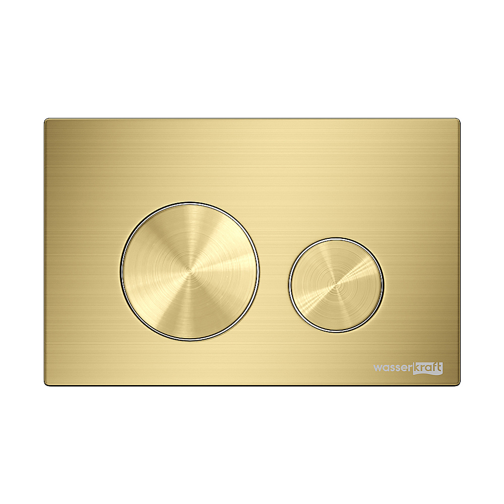 Кнопка для инсталяции WasserKraft MG02 золото матовое купить в интернет-магазине сантехники Sanbest