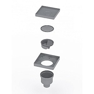 Душевой трап BERGES Trend Keramik 150*150 093004 под керамическую плитку купить в интернет-магазине Sanbest