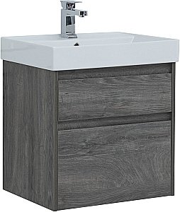 Тумба с раковиной Aquanet Nova Lite 242577 60 дуб рошелье для ванной в интернет-магазине Sanbest