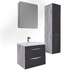 Зеркальный шкаф Grossman Талис 206006 55 бетон пайн купить в интернет-магазине сантехники Sanbest