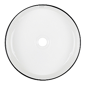 Раковина Azario 36 AZ-3134-BE бело-черная купить в интернет-магазине Sanbest