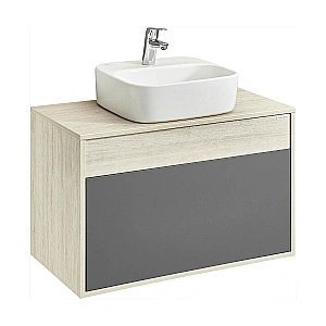 Тумба с раковиной Акватон Лофт Урбан 80 графит\орегон для ванной в интернет-магазине Sanbest