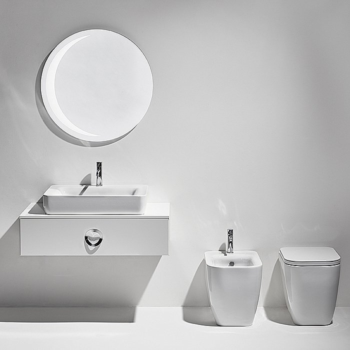 Биде напольное Simas Henges HE04bi*1 белое купить в интернет-магазине Sanbest