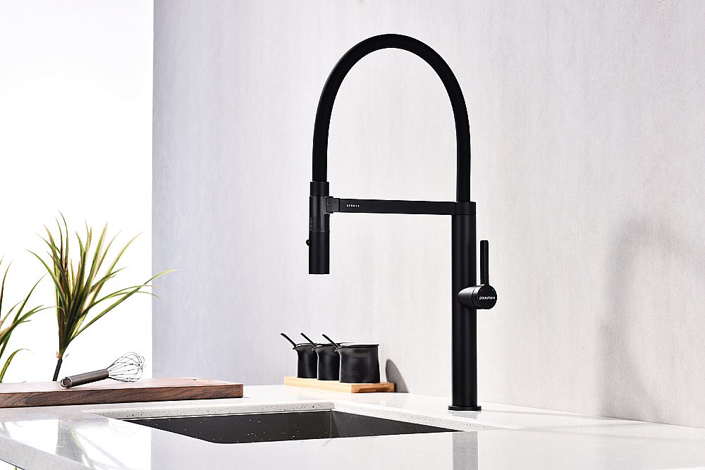 Смеситель для кухни Paulmark Leader Le214101-AN антрацит купить в интернет-магазине сантехники Sanbest