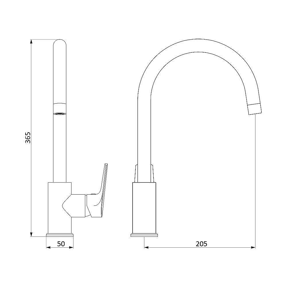 Смеситель для кухни RedBlu by Damixa Origin Balance 790720000 купить в интернет-магазине сантехники Sanbest