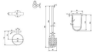 Ершик для унитаза Villeroy&Boch Elements – Tender TVA15101600061 хром купить в интернет-магазине сантехники Sanbest