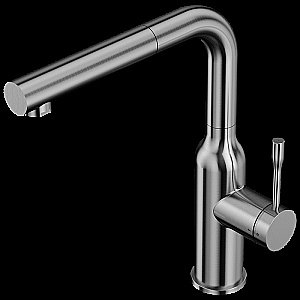 Смеситель для кухни Elghansa Kitchen 56A1926-Steel нержавеющая сталь купить в интернет-магазине сантехники Sanbest