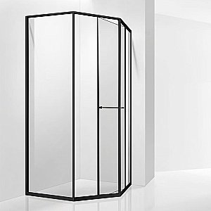 Душевой уголок RGW Stilvoll SV-82-B 80х80 стекло прозрачное/профиль черный купить в интернет-магазине Sanbest