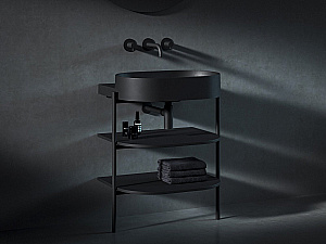 Раковина Ravak Yard 600 XJX0D060000 черный матовый купить в интернет-магазине Sanbest