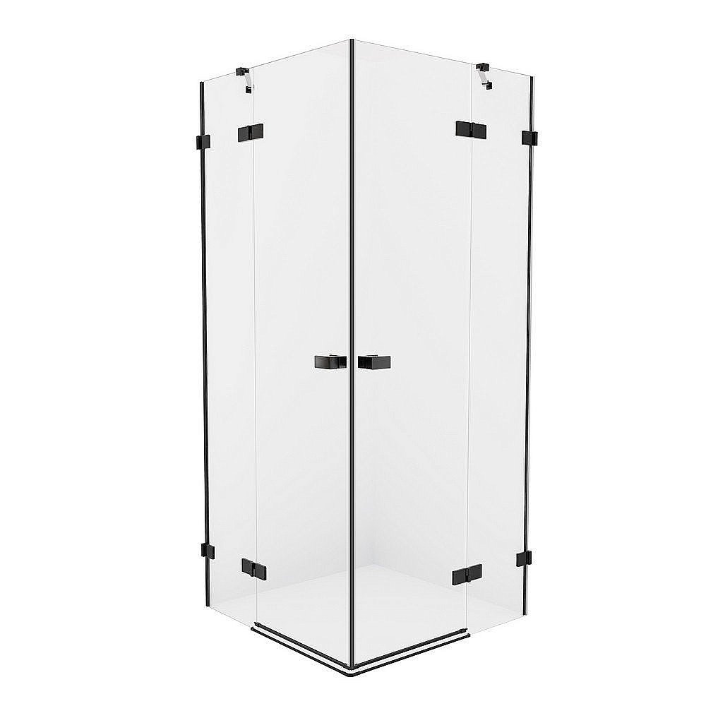 Душевой уголок NEW TRENDY AVEXA BLACK EXK-1842 110x80 стекло прозрачное/профиль черный купить в интернет-магазине Sanbest