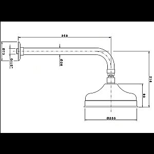 Верхний душ Nicolazzi Doccia 5702CR20 200 хром купить в интернет-магазине сантехники Sanbest