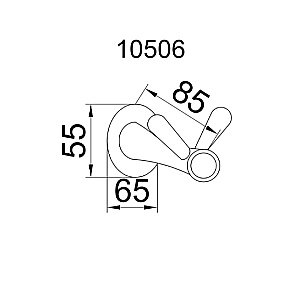 Крючок Boheme Chiaro 10506 купить в интернет-магазине сантехники Sanbest