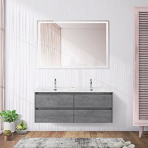 Тумба с раковиной BelBagno KRAFT 4C 120 серый цемент для ванной в интернет-магазине Sanbest