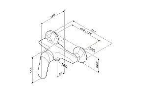 Смеситель для душа AM.PM Sunny F85C20000 купить в интернет-магазине сантехники Sanbest