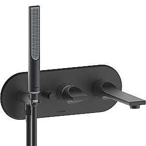 Смеситель для ванны Bossini Apice Z00555.073 черный купить в интернет-магазине сантехники Sanbest