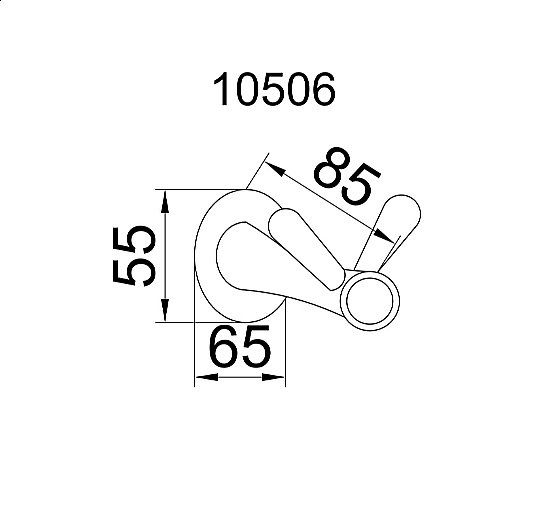 Крючок Boheme Chiaro 10506 купить в интернет-магазине сантехники Sanbest