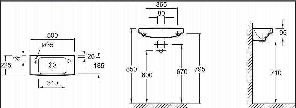 Раковина Jacob Delafon ODEON UP 50 E4701-00 белая купить в интернет-магазине Sanbest