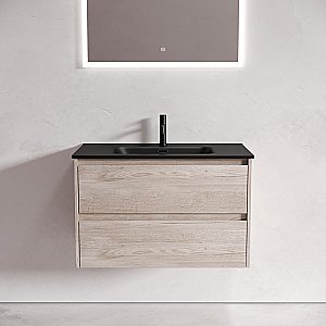 Тумба с раковиной Sancos Libra 100 LB100EG дуб галифакс натуральный для ванной в интернет-магазине Sanbest