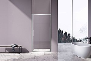 Душевая дверь Vincea Slim 8mm VDP-4SL100CL 100 профиль хром/стекло прозрачное купить в интернет-магазине Sanbest