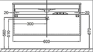 Тумба с раковиной Jacob Delafon 60 для ванной в интернет-магазине Sanbest