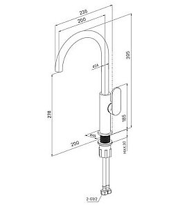 Смеситель для кухни Milardo Meal M01SBJHM05 хром купить в интернет-магазине сантехники Sanbest