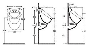 Писсуар ISVEA Soluzione 10SZ92001DL белый купить в интернет-магазине Sanbest