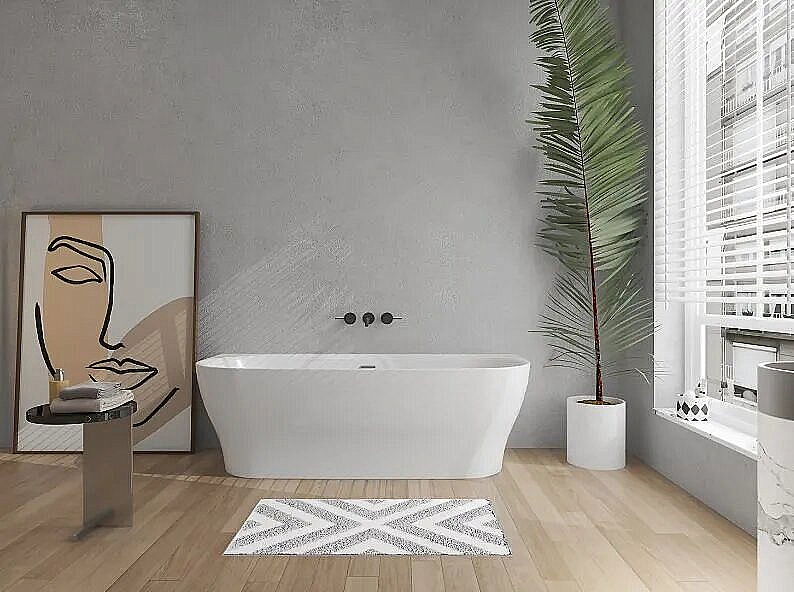 Ванна Azario OLEAN 180х75 OLE18075 белая купить в интернет-магазине Sanbest