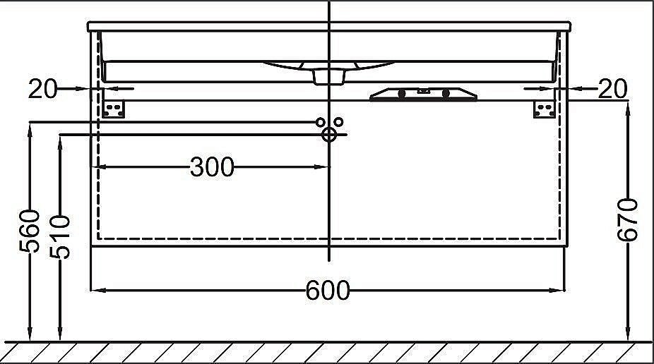 Тумба с раковиной Jacob Delafon 60 для ванной в интернет-магазине Sanbest