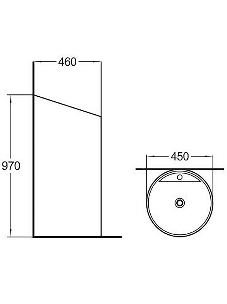 Раковина напольная WeltWasser Leerbach 10000013341 черная матовая купить в интернет-магазине Sanbest