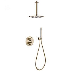 Душевая система Abber Wasser Kreis AF8121G золото матовое купить в интернет-магазине сантехники Sanbest