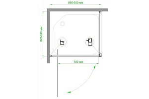 Душевой уголок Royal Bath RB HV-C-CH 90х80 купить в интернет-магазине Sanbest