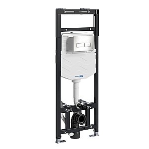 Инсталляция для унитаза WasserKraft Alme 15TLT.010.ME.BN03 кнопка никель купить в интернет-магазине сантехники Sanbest