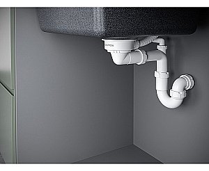 Сифон для кухонных моек Paulmark Trust PM1022-CR хром купить в интернет-магазине сантехники Sanbest