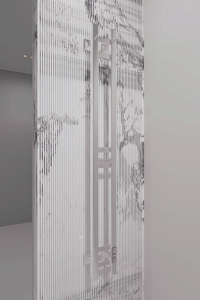 Полотенцесушитель электрический Veconi Еро E12010CH-A хром купить в интернет-магазине сантехники Sanbest