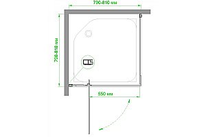 Душевой уголок Royal Bath HPV RB80HPV-T 80х80 прозрачное стекло/профиль белый купить в интернет-магазине Sanbest